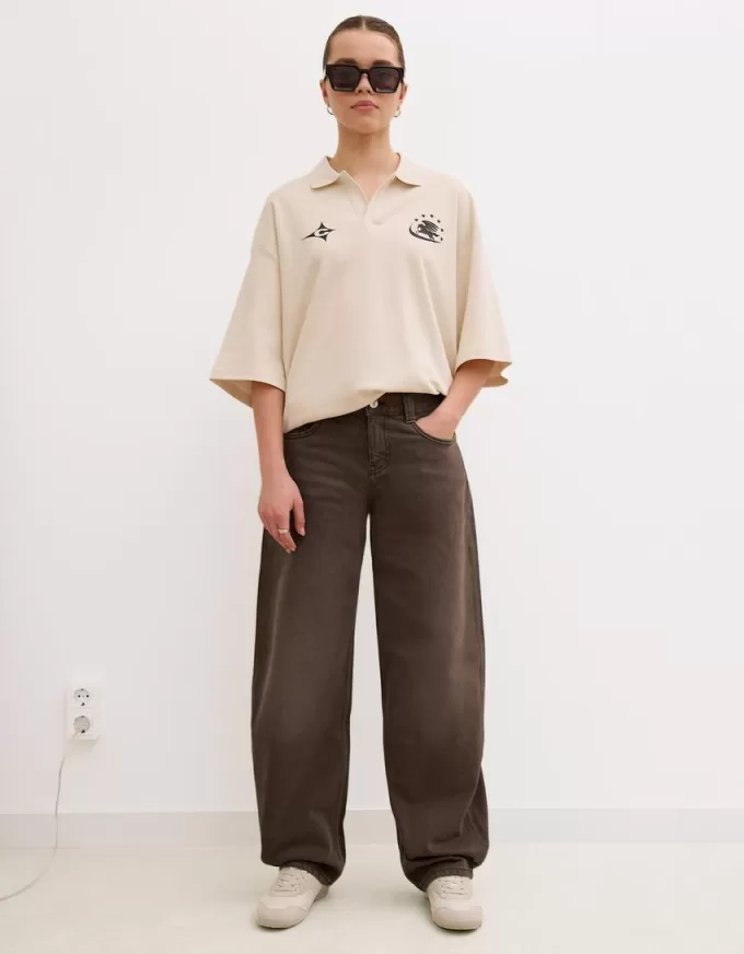 Jeans larghi a botte