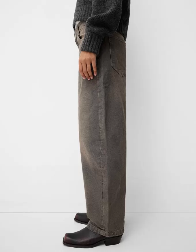 Jeans larghi a botte