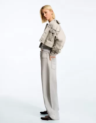 Jeans larghi a botte