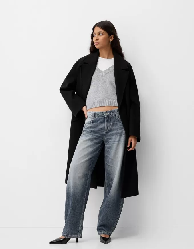 Jeans larghi a botte