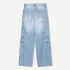 Jeans larghi multi-cargo