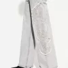 Jeans larghi ricamati