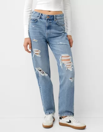 Jeans ritagliati