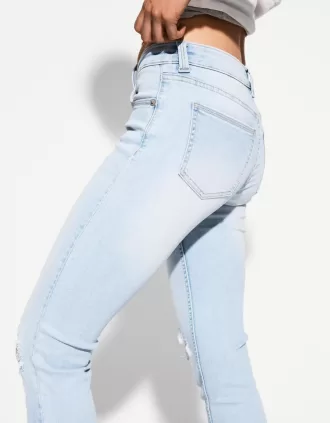Jeans skinny a vita bassa