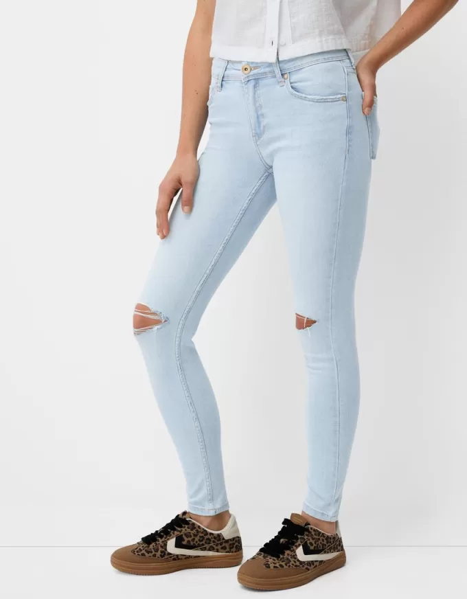 Jeans skinny a vita bassa