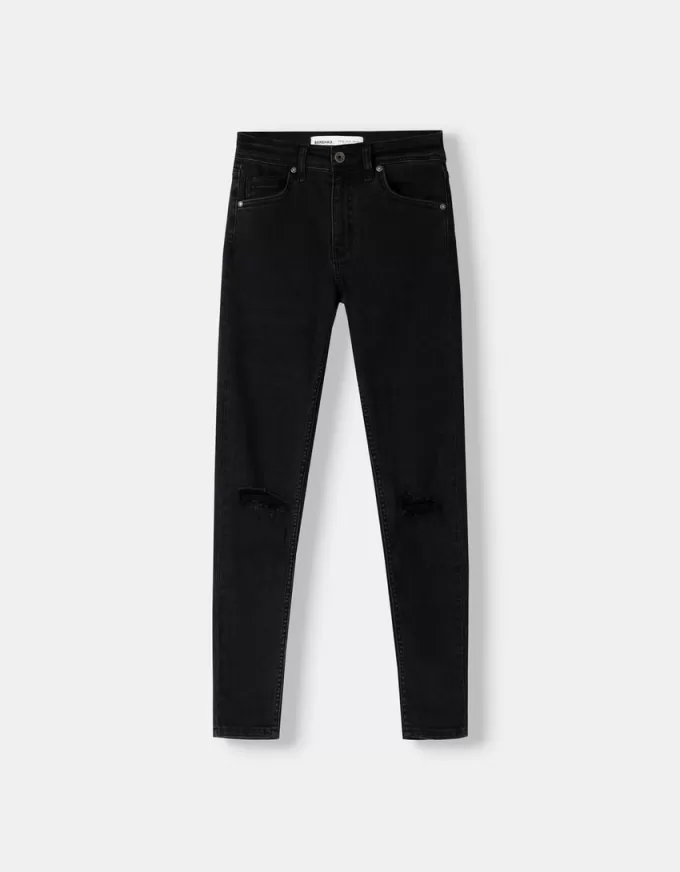 Jeans skinny a vita bassa