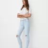 Jeans skinny a vita bassa