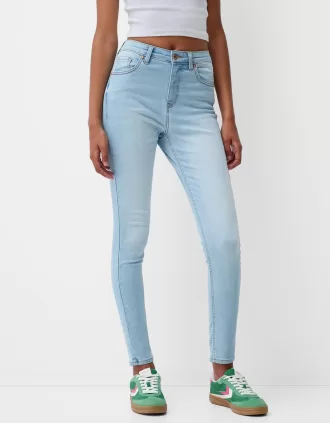 Jeans skinny a vita super alta