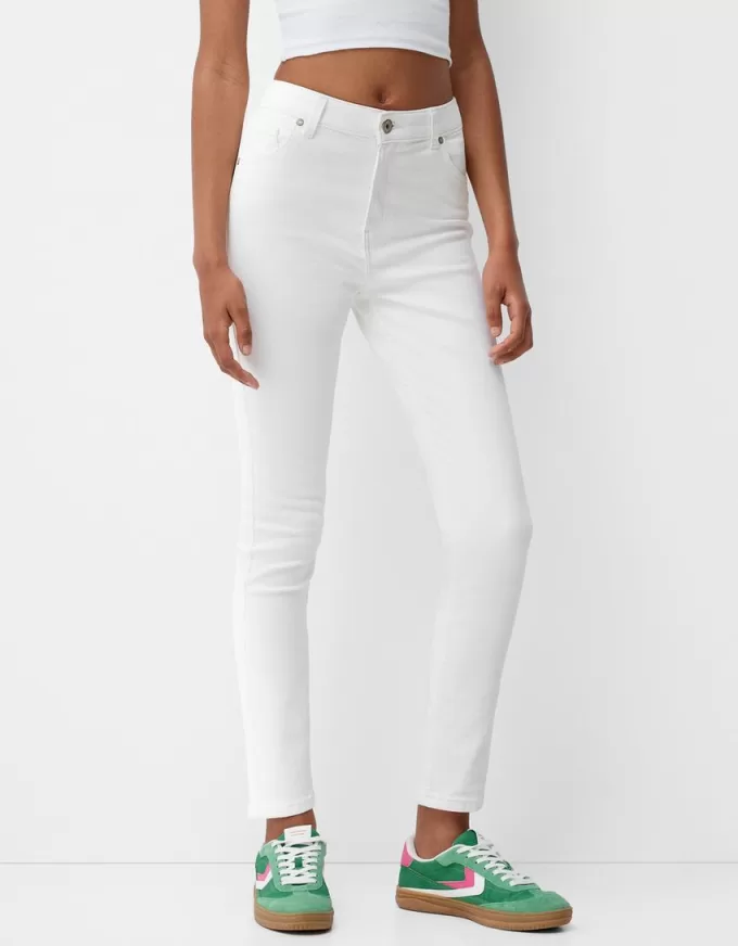 Jeans skinny a vita super alta