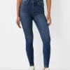 Jeans skinny a vita super alta