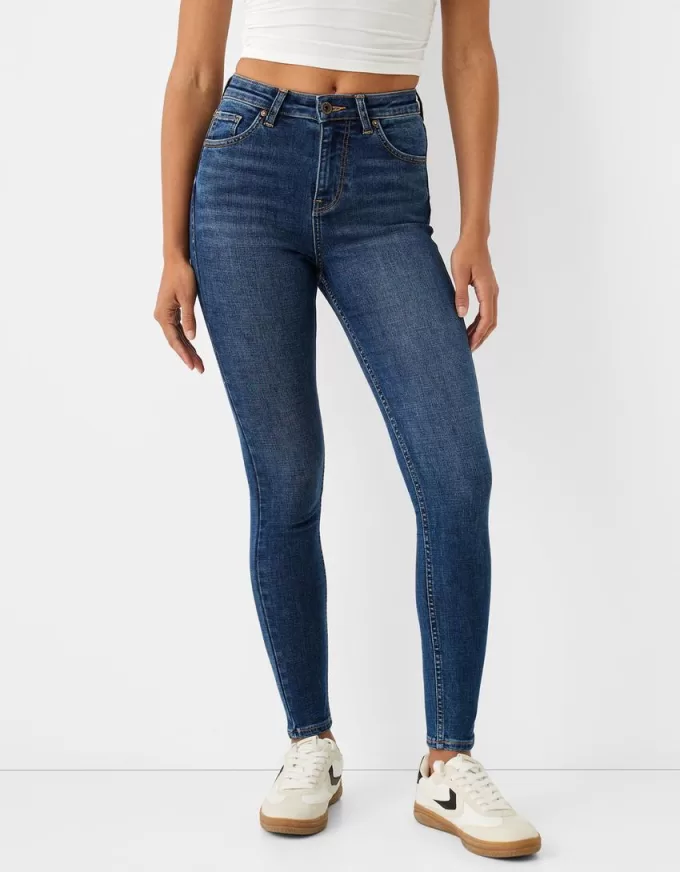 Jeans skinny a vita super alta