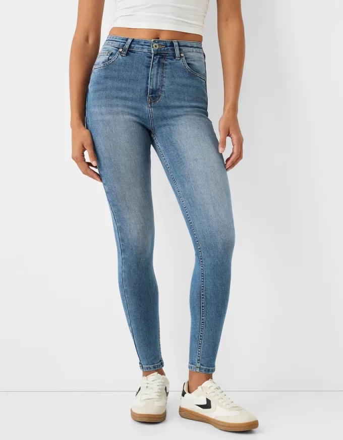 Jeans skinny a vita super alta