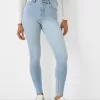 Jeans skinny a vita super alta