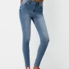 Jeans skinny a vita super alta