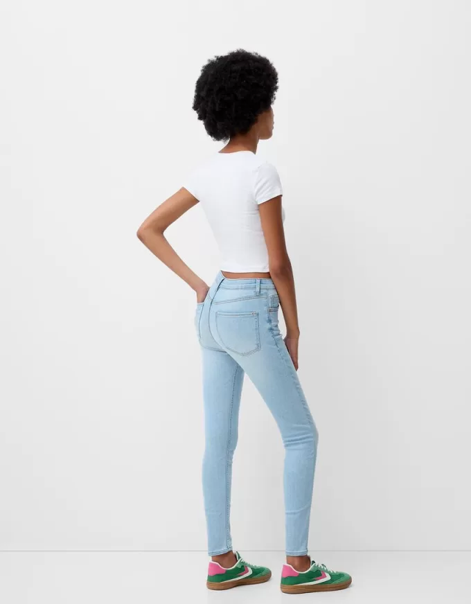 Jeans skinny a vita super alta