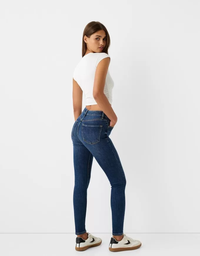 Jeans skinny a vita super alta