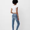 Jeans skinny a vita super alta