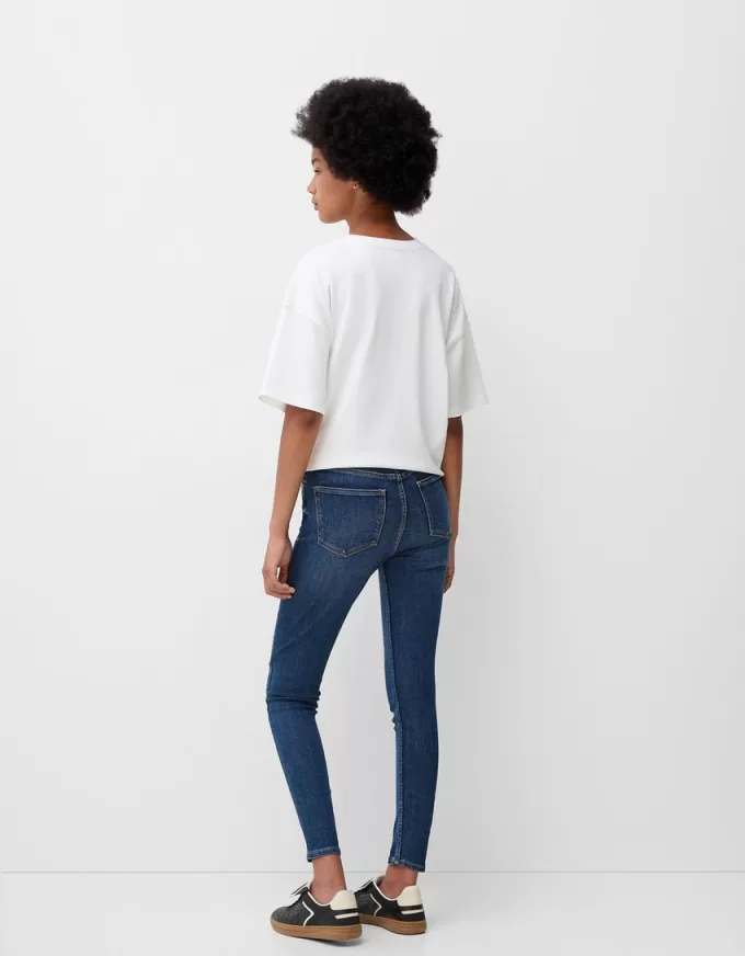 Jeans skinny a vita super alta