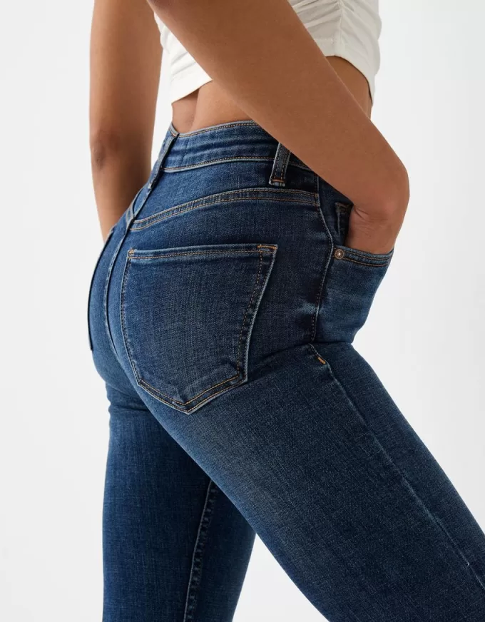 Jeans skinny a vita super alta