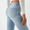 Jeans skinny a vita super alta