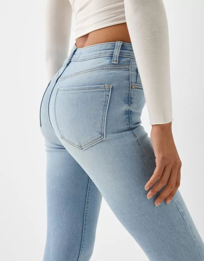 Jeans skinny a vita super alta