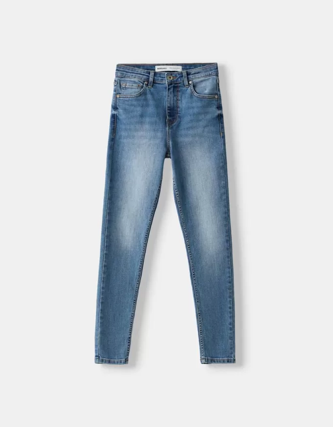 Jeans skinny a vita super alta