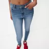 Jeans skinny a vita super alta