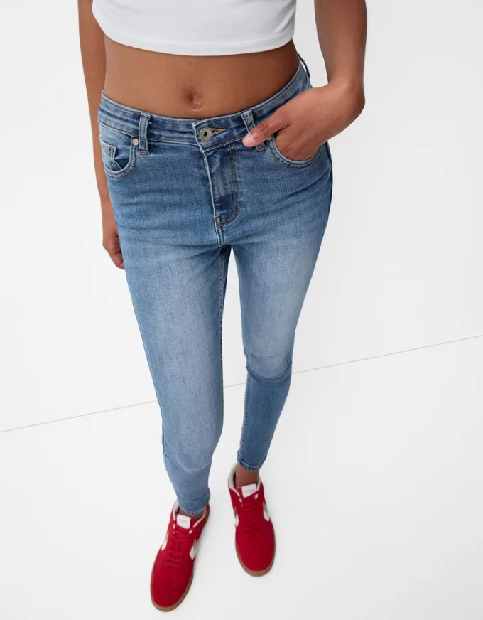 Jeans skinny a vita super alta