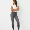 Jeans skinny a vita super alta