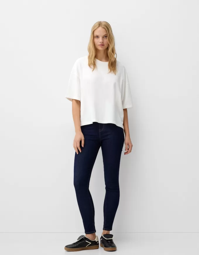 Jeans skinny a vita super alta