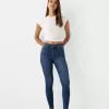 Jeans skinny a vita super alta