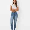 Jeans skinny a vita super alta