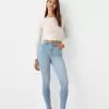Jeans skinny a vita super alta