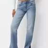 Jeans svasati con orlo diviso