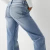 Jeans svasati con orlo diviso