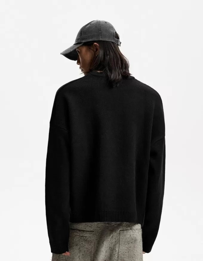 Maglia boxy fit jacquard