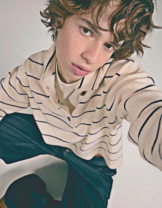 Maglia con collo polo