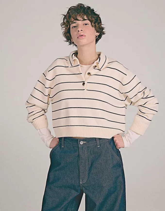 Maglia con collo polo