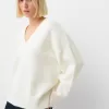 Maglia oversize con scollo a V