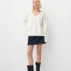 Maglia oversize con scollo a V