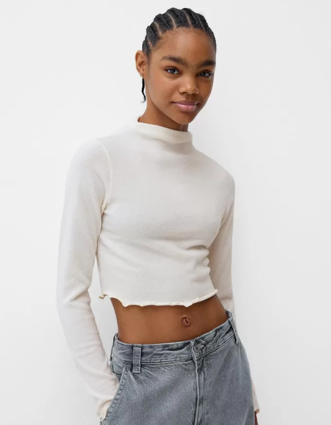 Maglione a collo alto