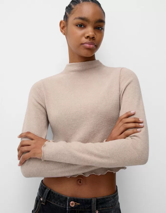 Maglione a collo alto