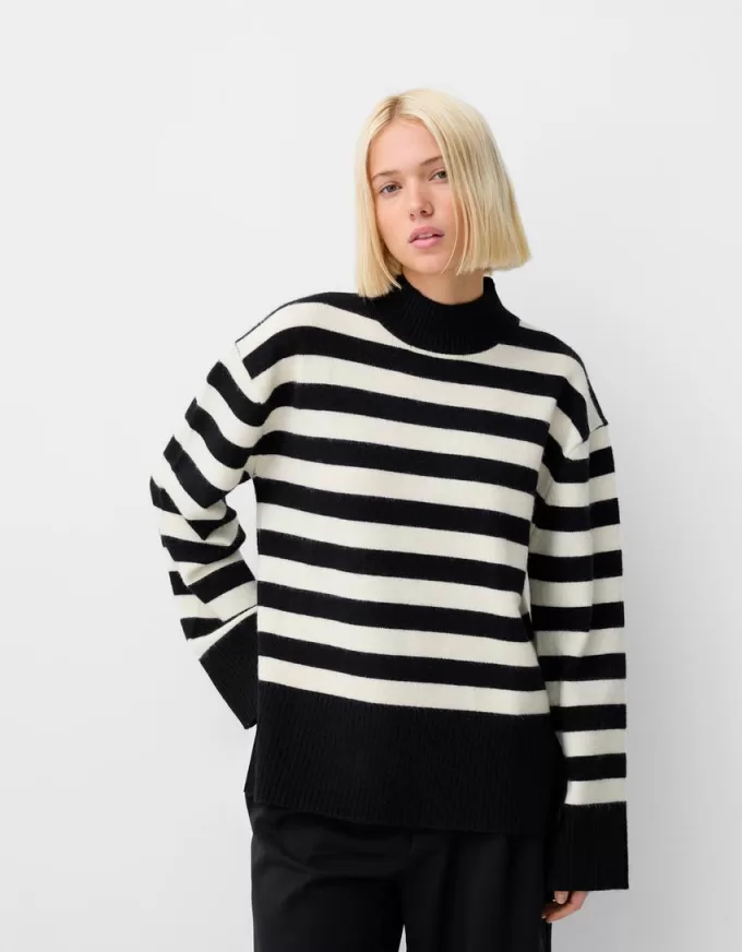 Maglione a collo alto