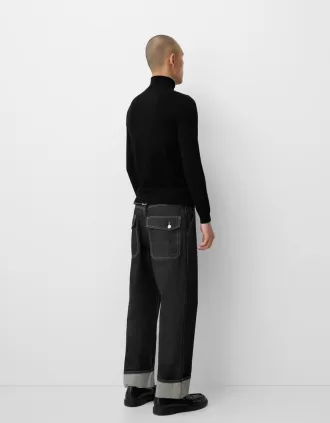 Maglione a collo alto lavorato a maglia