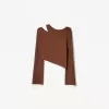 Maglione con cut-out asimmetrico