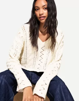 Maglione con scollo a V