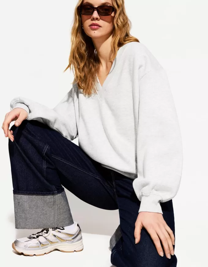 Maglione con scollo a V