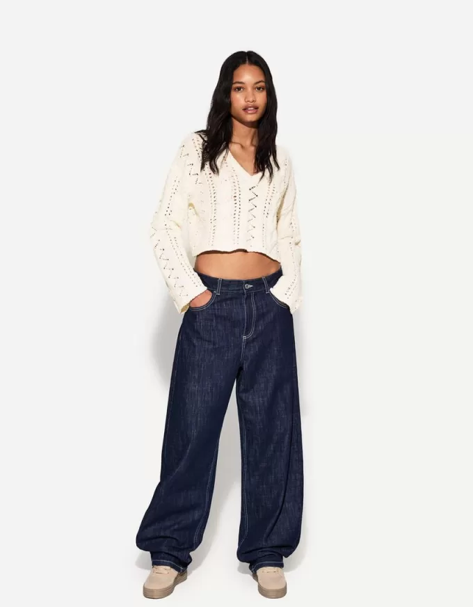 Maglione con scollo a V