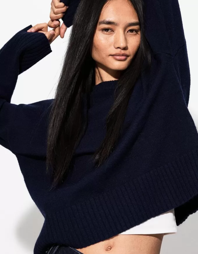 Maglione girocollo morbido al tatto