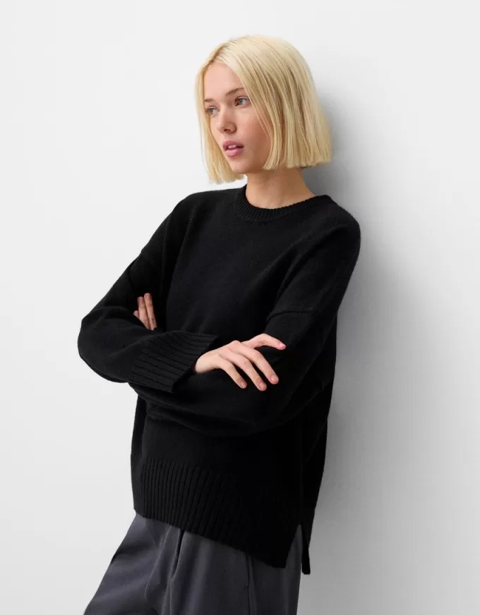 Maglione girocollo morbido al tatto